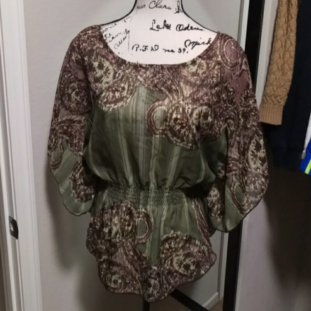 💰Sheer slouch shirt